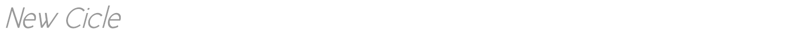 New Cicle font preview